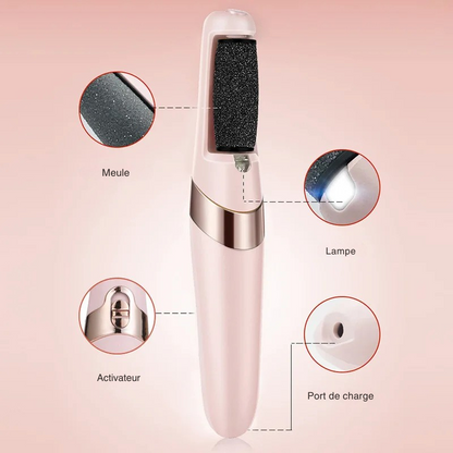 Meuleuse Électrique Rechargeable – Spécial Peaux Mortes